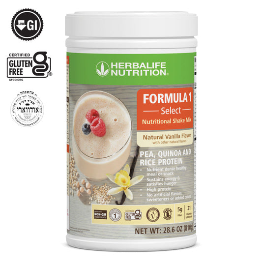 Formula 1 Select (Suitable for Vegans): Natural Vanilla flavor